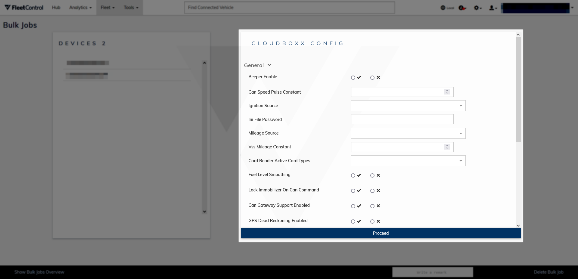 Bulk Job Configuration