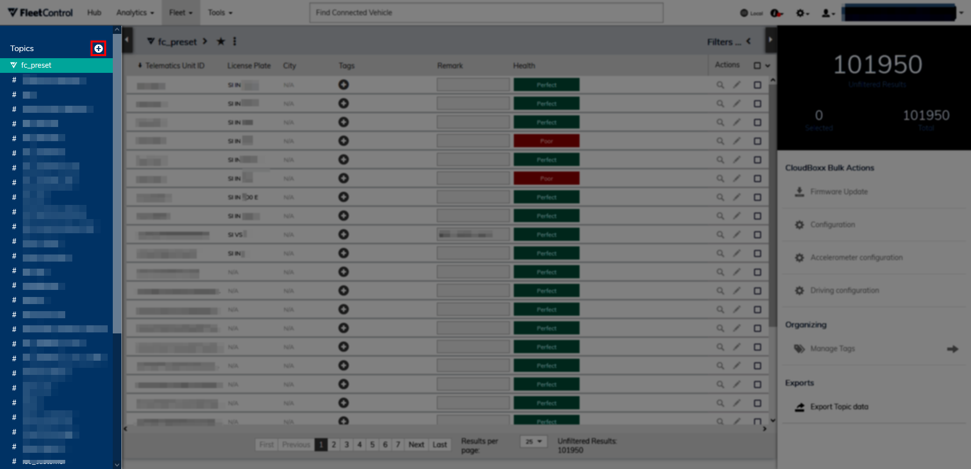 Fleet Viewer Topics